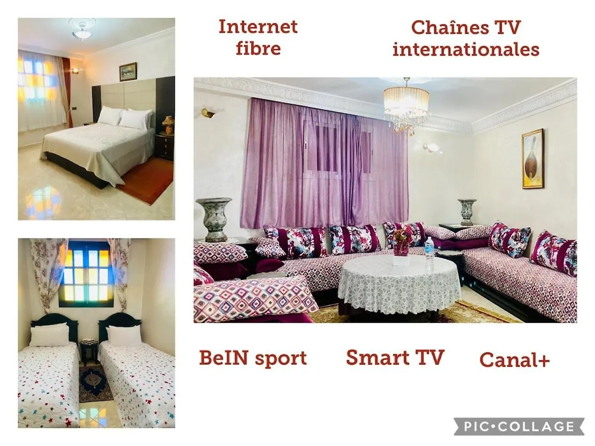 아파트 Charment Appartement Au Centre Ville, Internet Fibre, Canal Plus, Chaines Internationales 아가디르